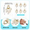 6Pcs Natural Cultured Freshwater Pearl Rice Beaded Pendants PALLOY-TA00380-4