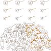 84Pcs 6 Styles Acrylic Imitation Pearl Beads Ball Stud Earring Findings STAS-FH0001-55-1
