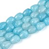 Baking Paint Crackle Glass Beads Strands DGLA-N019-03A-02-1