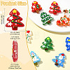 10Pcs 10 Colors Christmas Theme Handmade Lampwork Beads LAMP-CJ0002-52-2
