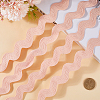 10 Yards Polyester Wavy Fringe Trim Ribbon OCOR-GF0004-25C-3