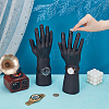 2Pcs PVC Male Mannequin Right Hand Jewelry Bracelet Watch Ring Display Stands ODIS-UN0001-13-4