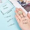 10Pcs Brass with Cubic Zirconia Fold Over Clasps ZIRC-BBC0002-67P-3