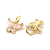 Rack Plating Brass Inlaid Cubic Zirconia Charms KK-G394-03G-06-3
