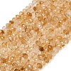 Heated Natural Citrine Beads Strands G-B175-A05-4x6mm-2
