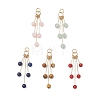 Natural Mixed Gemstone Dangle Pendants PALLOY-JF05233-1