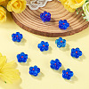 10Pcs Transparent Handmade Bumpy Lampwork Beads LAMP-TADJ0001-48B-5