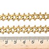 304 Stainless Steel Ball Tassel Cuban Link Chain Necklaces NJEW-K249-22G-5