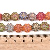Painted Glass Beads Strands GLAA-F133-07B-4
