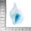 UV Plating Opaque Acrylic Shell Shape Big Pendants SACR-T018-35F-3