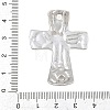 Textured Brass Connector Charm KK-CBA95AE-02A-P-2