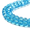 Transparent Glass Beads EGLA-A035-T6mm-B08-3