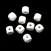 Spray Painted Wooden Beads WOOD-P021-01B-30-1