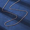 Brass Cable Chain Necklaces NJEW-D302-82RG-2