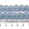 Imitation Jade Glass Round Beads Strands GLAA-A016-01D-5