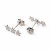304 Stainless Steel Star Stud Earrings for Women EJEW-C004-03P-2