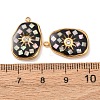 304 Stainless Steel Enamel Pendants STAS-F352-04B-02-3