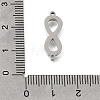 304 Stainless Steel Polishing Infinity Connector Charms STAS-E532-05P-3