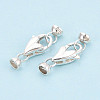 925 Sterling Silver Lobster Claw Clasps STER-T008-75S-2