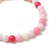 Opaque Acrylic Round Beaded Stretch Bracelets for Kid BJEW-JB11651-5