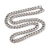 Non-Tarnish 304 Stainless Steel Cuban Link Chain Necklaces NJEW-K378-16B-P-2