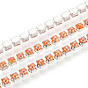 Iron & ABS Imitation Pearl Cup Chains CH-T007-01A-08-1