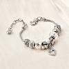 Alloy European Beads Charm Bracelets BJEW-F495-21P-4