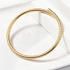 304 Stainless Steel Spring Bangles for Women BJEW-Z086-01G-01-2