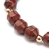 Natural Brecciated Jasper Stretch Bracelet BJEW-JB08525-02-6