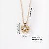 Fashionable and Elegant Butterfly Brass Rhinestone Pendant Necklaces QH8732-2-1