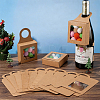 27Pcs Square Kraft Paper Wine Gift Hanging Boxes CON-CN0001-32-4