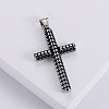 3Pcs Retro Minimalist 316 Surgical Stainless Steel Fashion Cross Pendants NZ5198-1-2