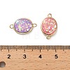 Brass Pendants with Synthetic Opal KK-A239-01A-G-3