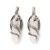 Natural Quartz Crystal Pointed Pendants G-C051-01C-2