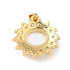 Brass Micro Pave Cubic Zirconia Pendants KK-B059-45G-A-2