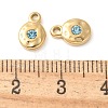 304 Stainless Steel with Rhinestone Charms STAS-Q345-17G-01-3