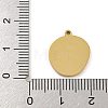 316 Surgical Stainless Steel Enamel Pendants STAS-M073-12G-3