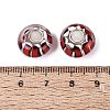 Handmade Lampwork & Brass Core European Beads LAMP-N044-01S-03-4