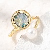 Brass Cuff Open Rings AJEW-H158-06G-2