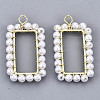 ABS Plastic Imitation Pearl Pendants KK-N233-070-NF-2