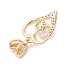 Natural Baroque Keshi Pearl Pendants PALLOY-JF05427-2