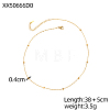 304 Stainless Steel Triangle Beaded Ball Chains Bracelets Bracelets for Women STAS-OY011-94G-2