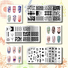 Stainless Steel DIY Nail Art Templates MRMJ-WH0092-002-3