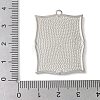 Brass Brass Pendant Cabochon Settings LS-KK-V005-02P-04-3
