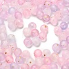 Frosted Transparent Acrylic Beads OACR-F013-13J-1