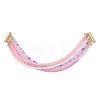 Glass Seed Beads Beaded Multi-Layer Bracelets for Women BJEW-JB12996-4