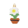 MIYUKI Glass Seed Beaded Pendants PALLOY-MZ01259-2