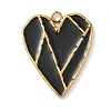 304 Stainless Steel Enamel Pendants STAS-I359-02G-01-1