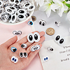 Olycraft 60Pcs 6 Style Plastic Craft Eyes KY-OC0001-24-3