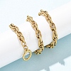 7MM 304 Stainless Steel Textured Rope Chain Necklaces with OT Clasps for Men Women NJEW-P355-01A-G-1